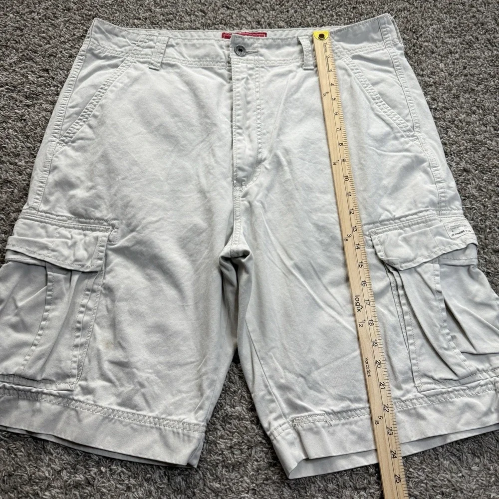 Levis cargo shorts men's 38 neutral utility outdoor hike camp y2k grunge pockets